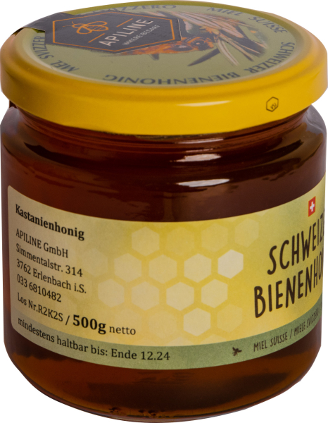 Bienenhonig Schweiz 500 g Kastanienhonig (aus BIO-Imkerei)